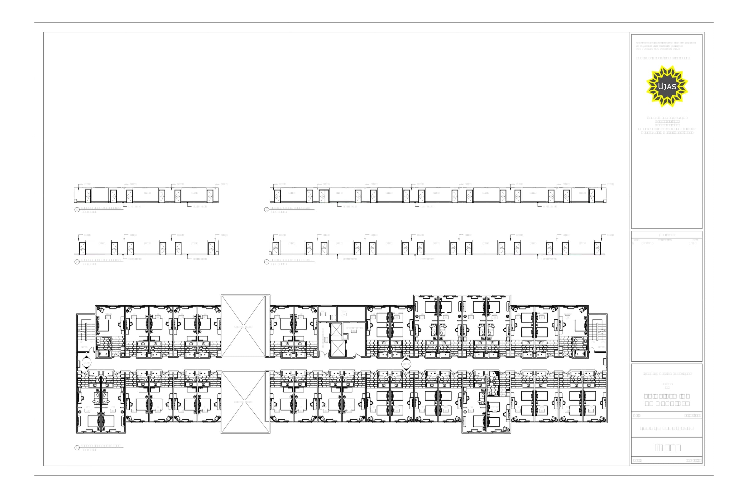 Guestroom floor — room layout (Revit)