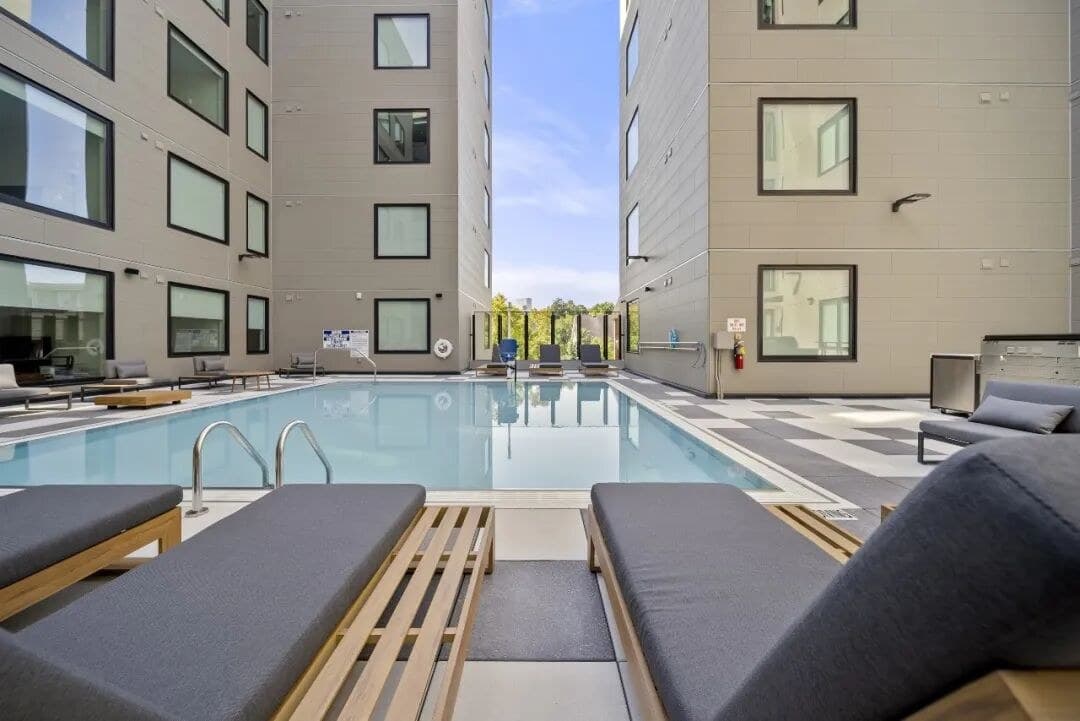 Courtyard pool