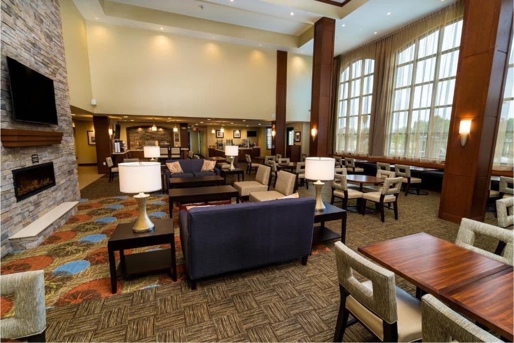 Lobby and great room