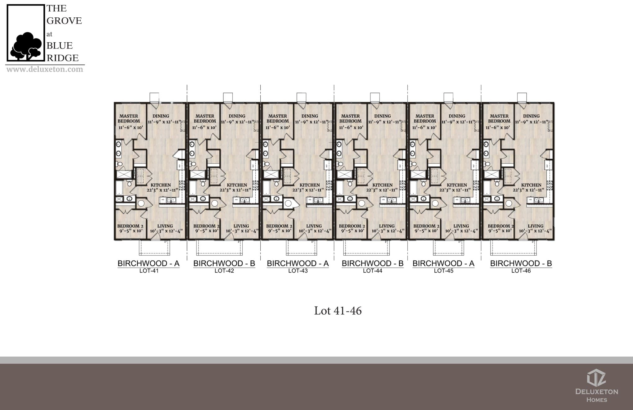 Birchwood townhomes — site plan