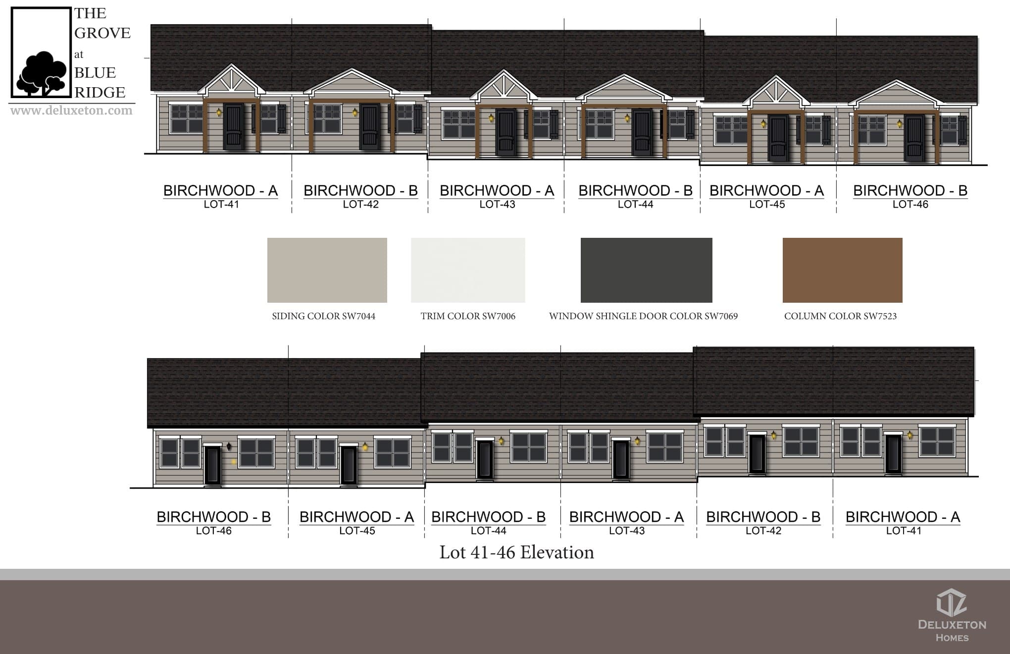 Birchwood — streetscape & materials