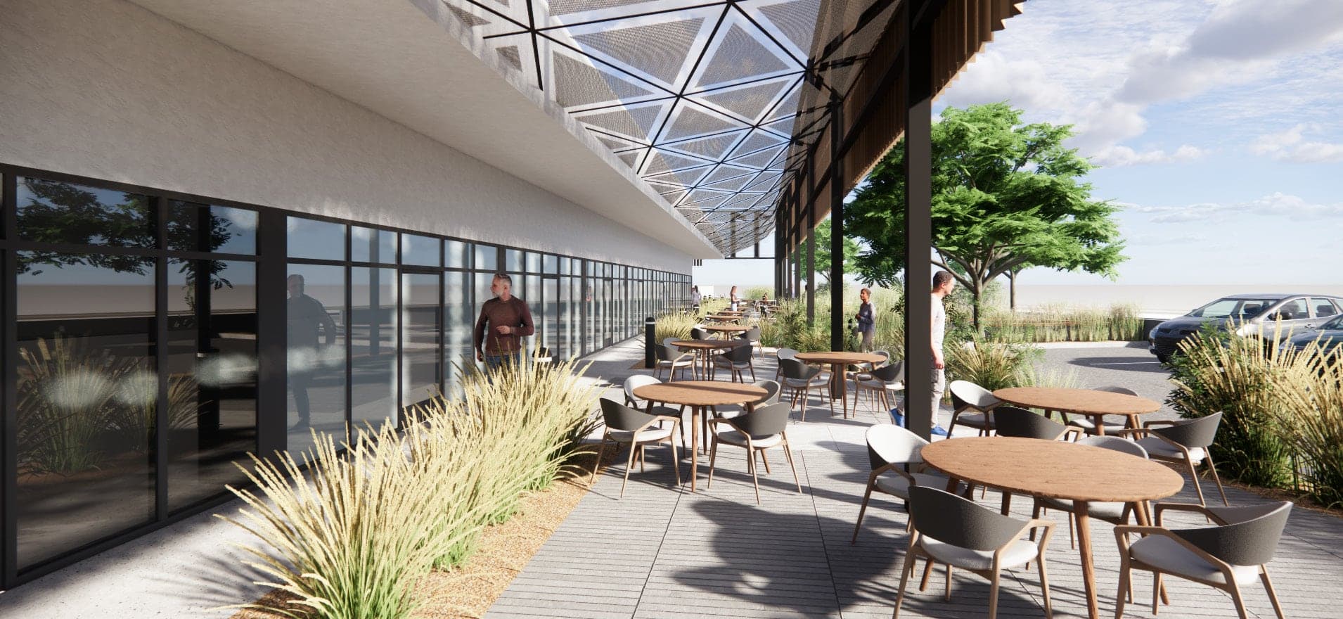 Courtyard dining