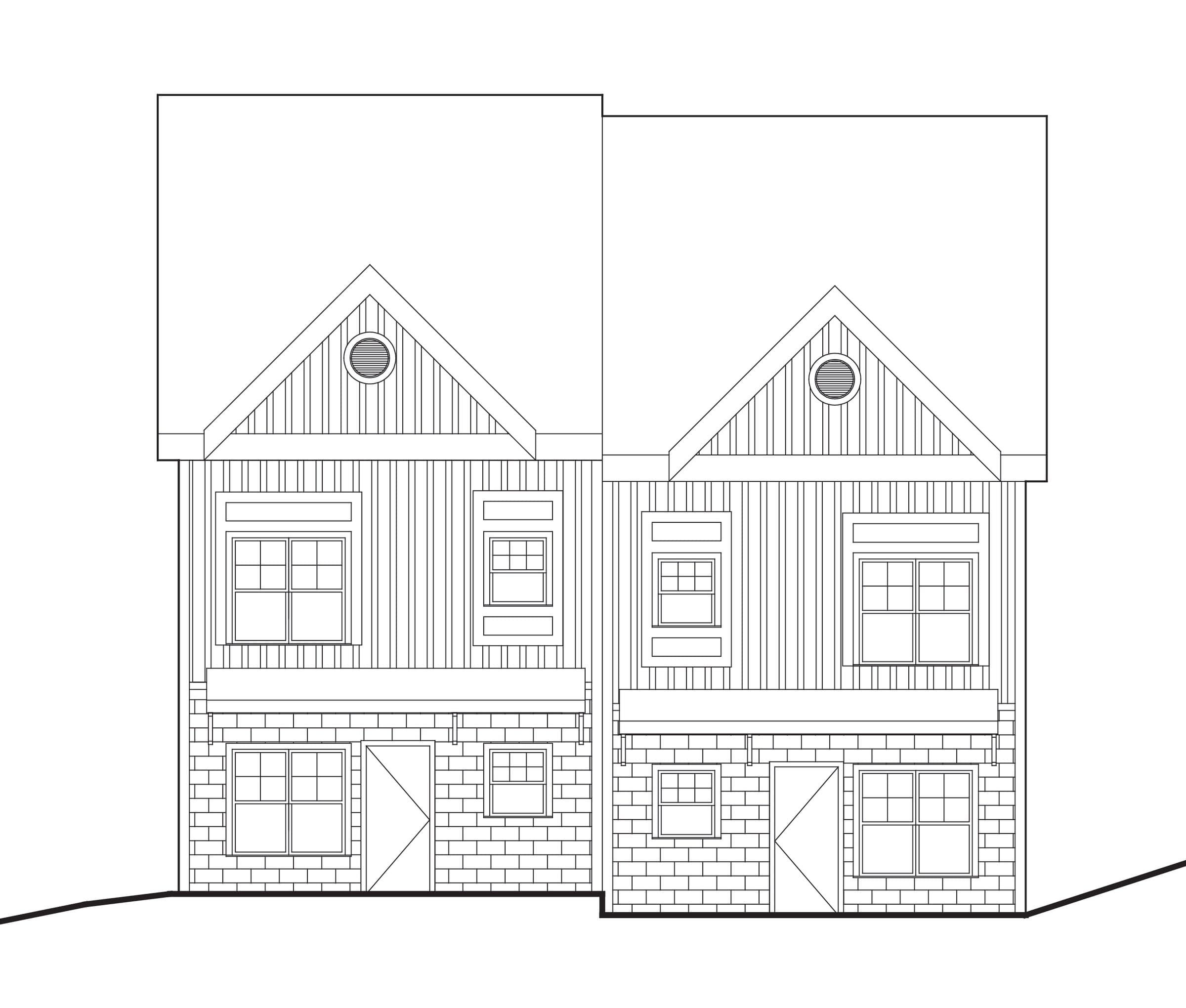 Type I — front elevation