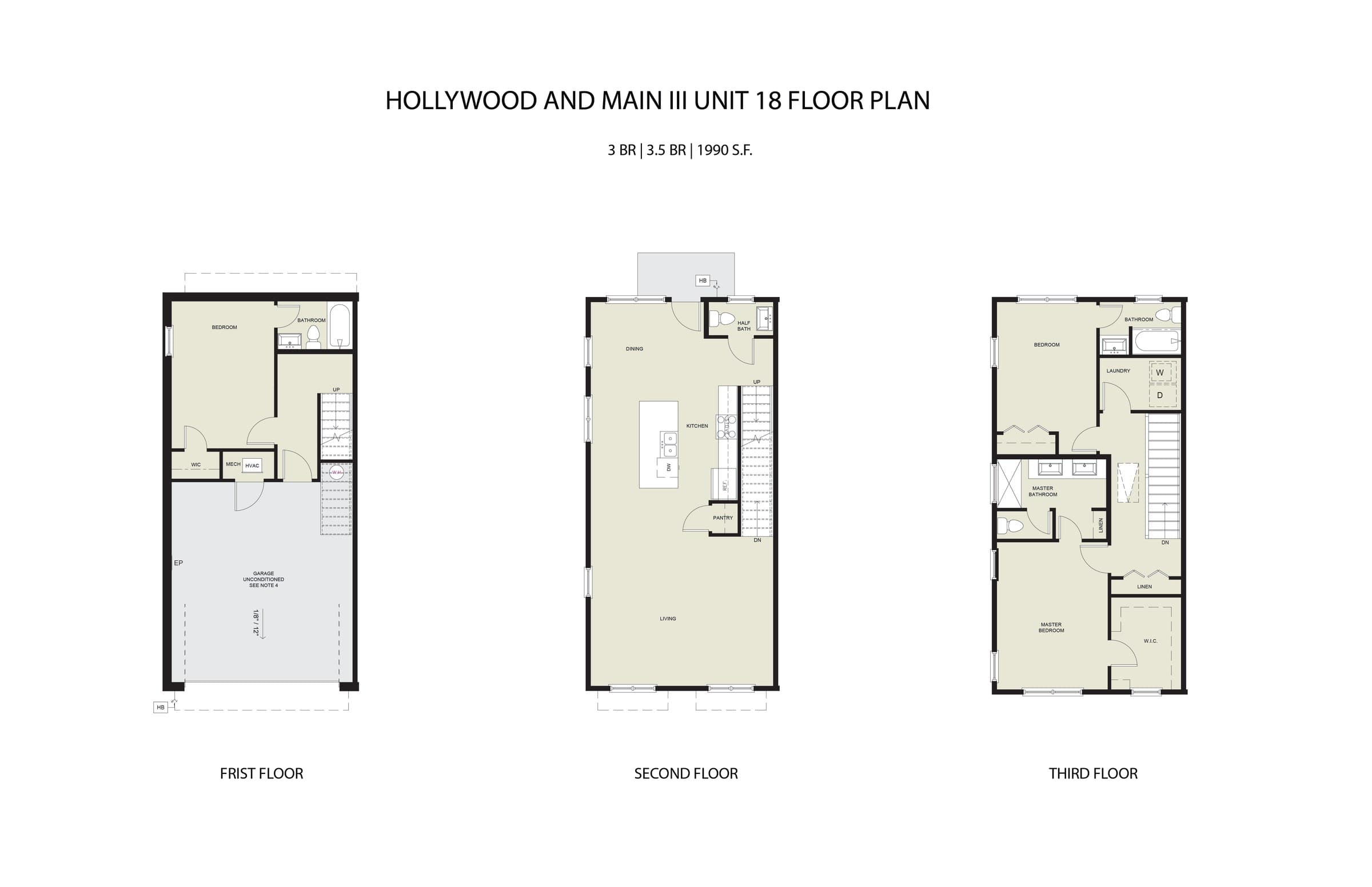 Units 17–18 — floor plans