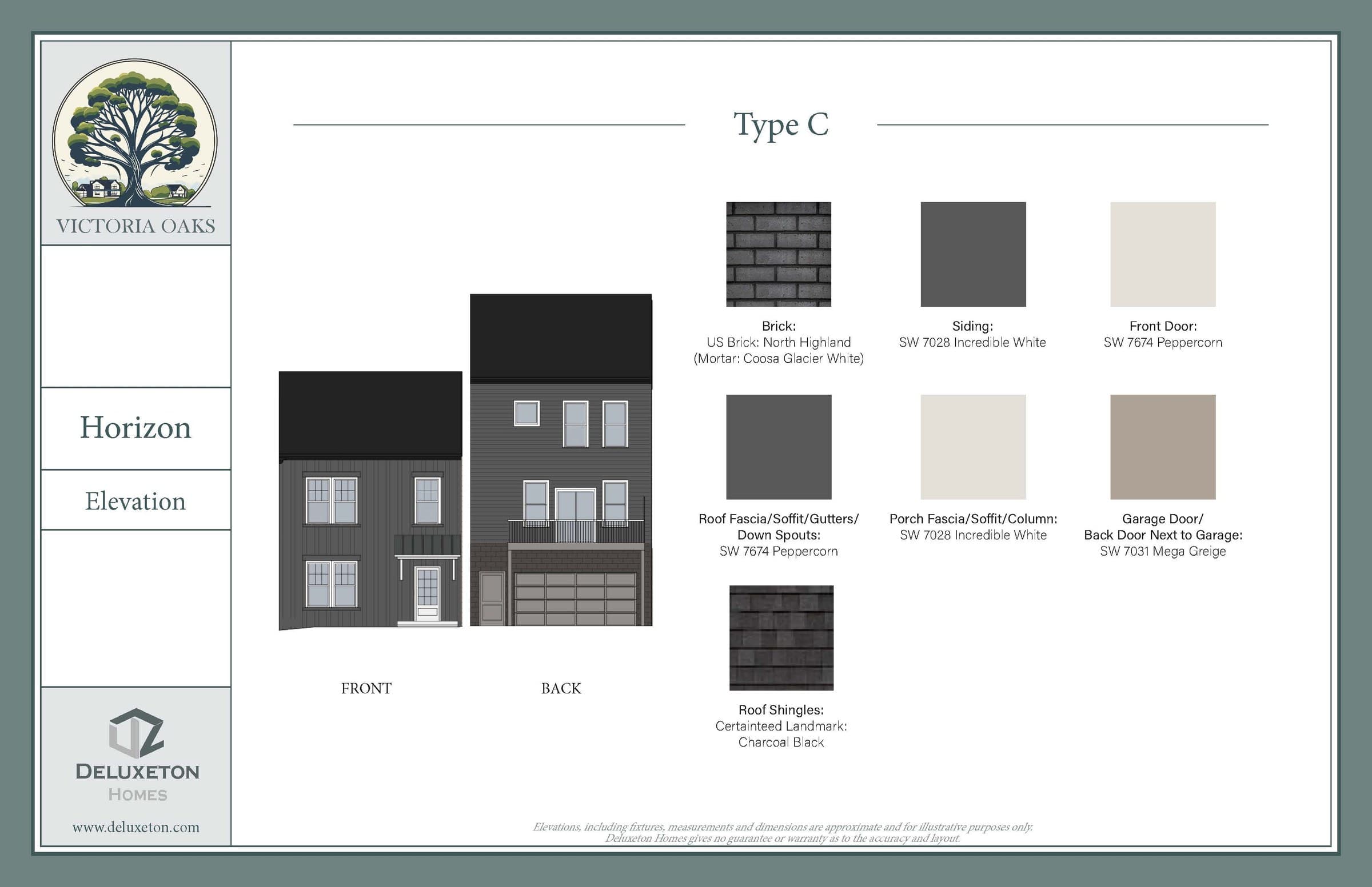 Horizon — Type C elevation & materials